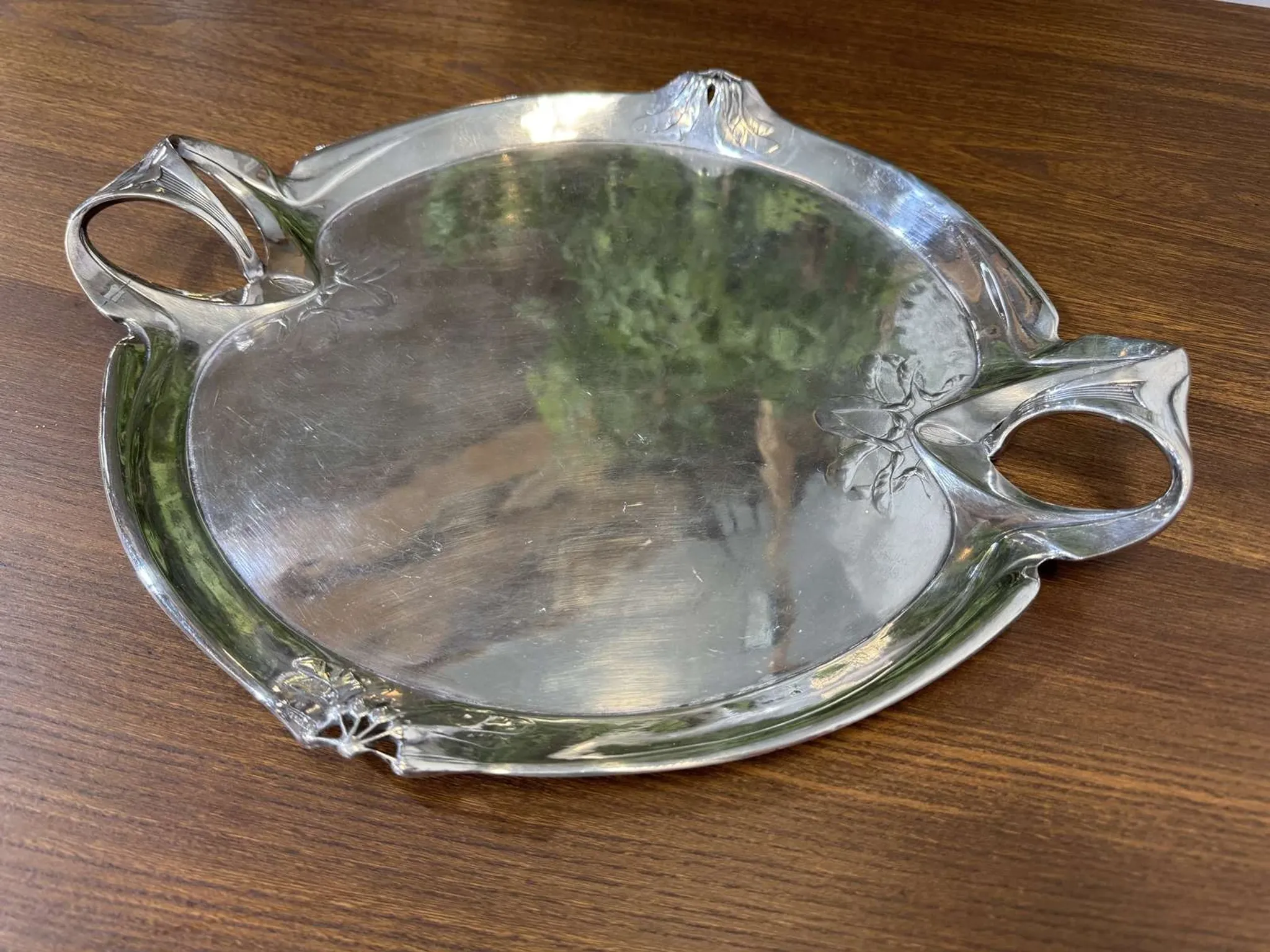 Art Nouveau silver-plated tea/coffee service, 4 pieces.