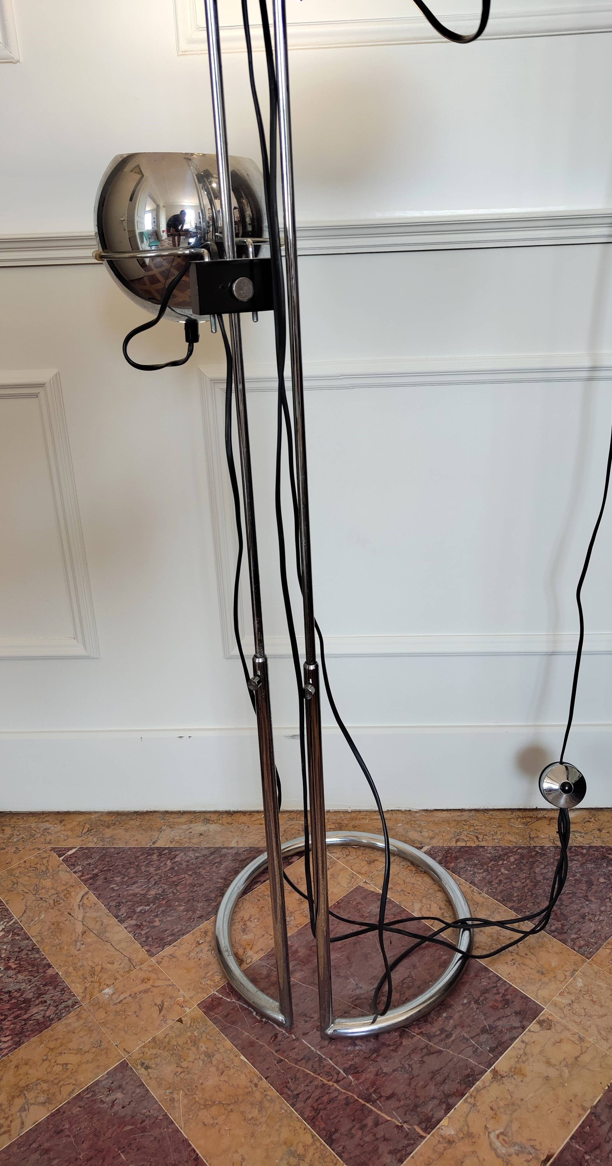 Vintage "Eye Ball" Floor Lamp By Goffredo Reggiani Circa1970