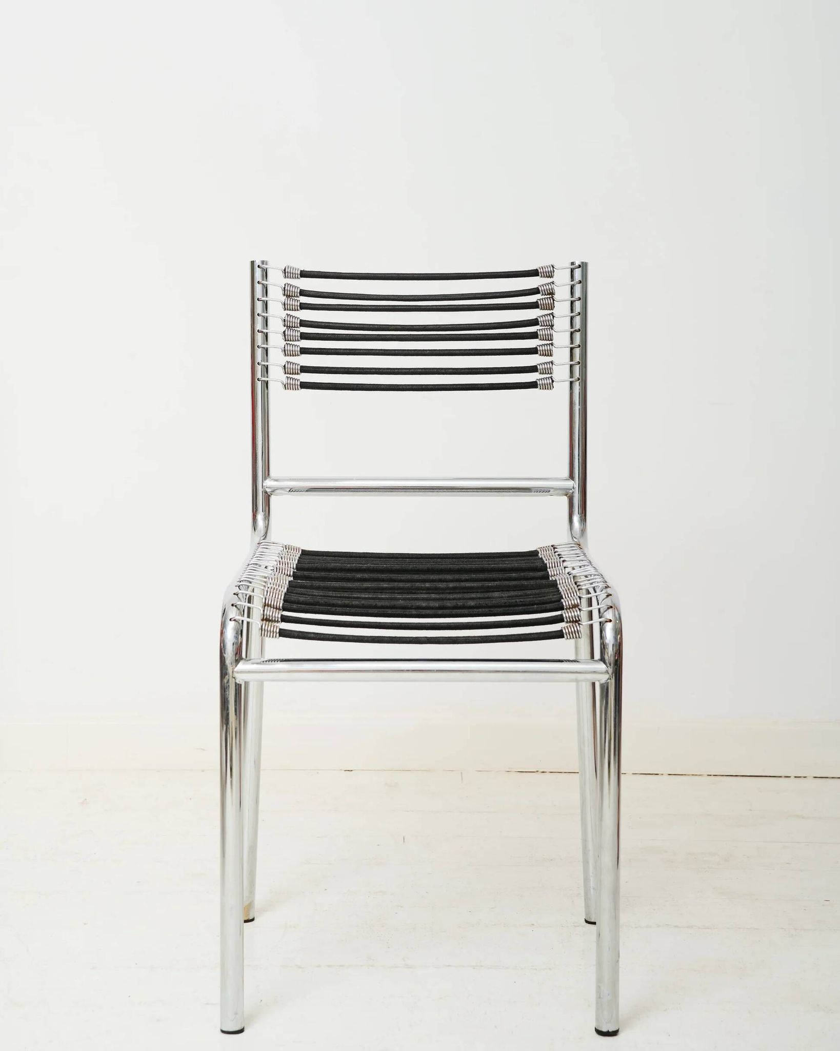 Pair of chrome chairs "Sandow" (1 of 3), René Herbst, 1980s