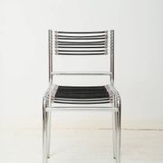 Pair of chrome chairs "Sandow" (1 of 3), René Herbst, 1980s