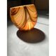 Artistic vase in Murano-attributed glass, early 21st century, featuring col.