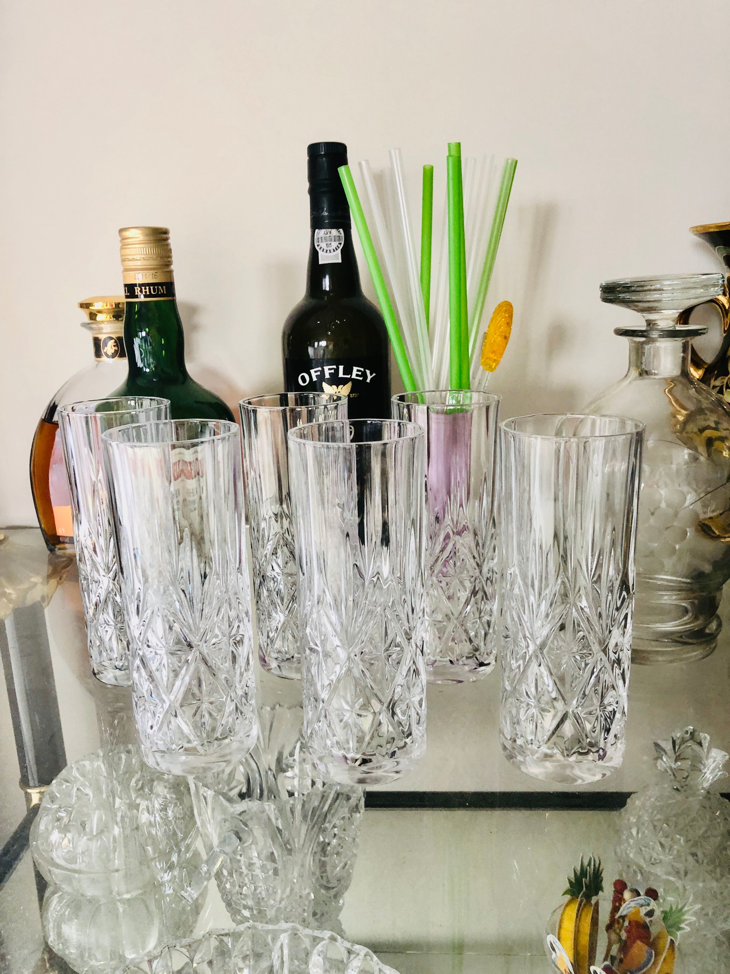 Verres Long Drink en cristal