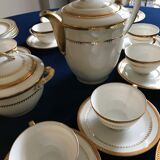 Limoges porcelain coffee service by Chastagner for 8 people