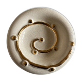 Empty pocket modernist swirl 1960 faience de Longwy