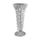 Vase verre ciselé transparent soliflore sur pied