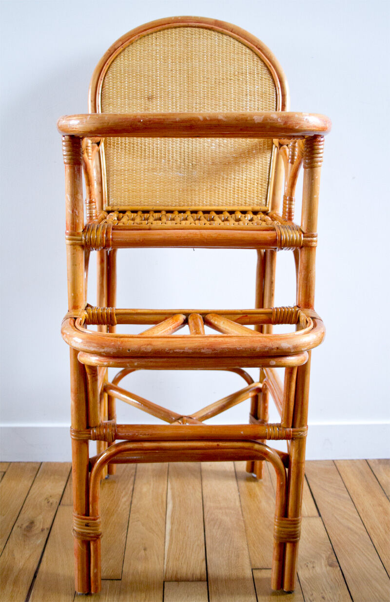 High chair rattan