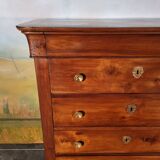 Grande commode époque restauration en merisier