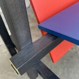 Armchair in the style of the Red & Blue Chair by Gerrit Rietveld