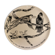 Assiette corbeau humoristique gien
