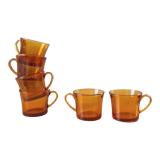 Amber arcopal cups 70s
