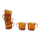 Amber arcopal cups 70s