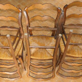 Set of 6 mulched chairs