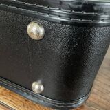 Tartan check suitcase