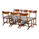 Dining Chairs in Oak and Teak, Denmark, 1960s, Set of 6