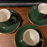 Vintage bistro coffee cups