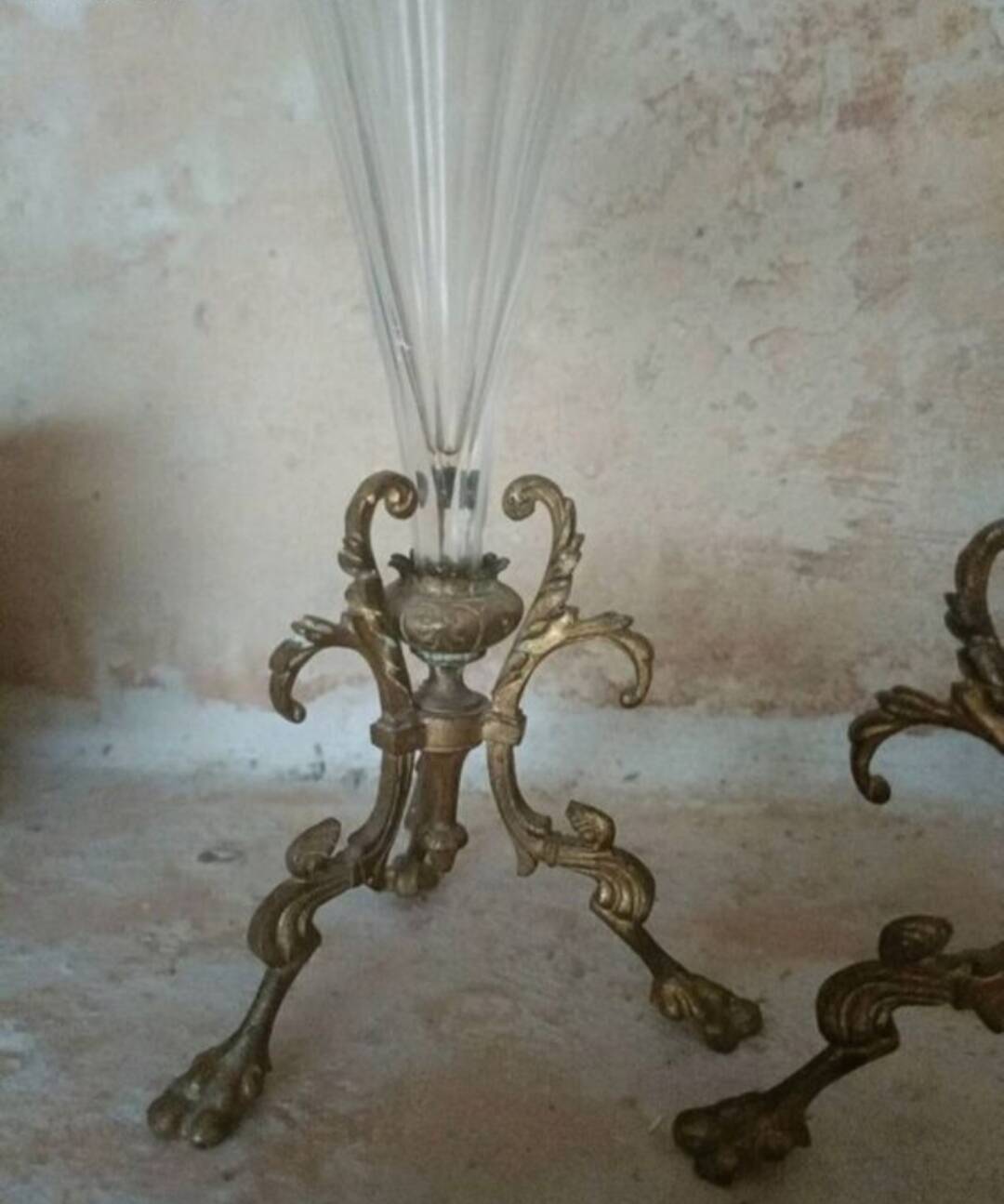 Paire de vases, cornets XIXème