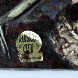 Ceramic Wall picture by Ruscha - handmade in the 70s - marked - vintage