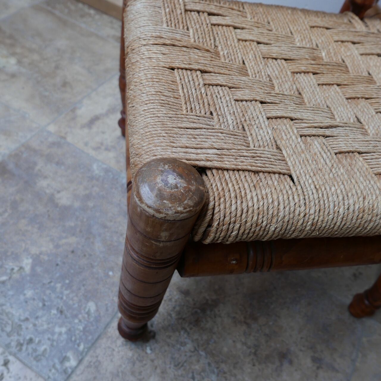Pair of mid-century French easy lounge chairs