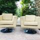 Pair of design armchairs