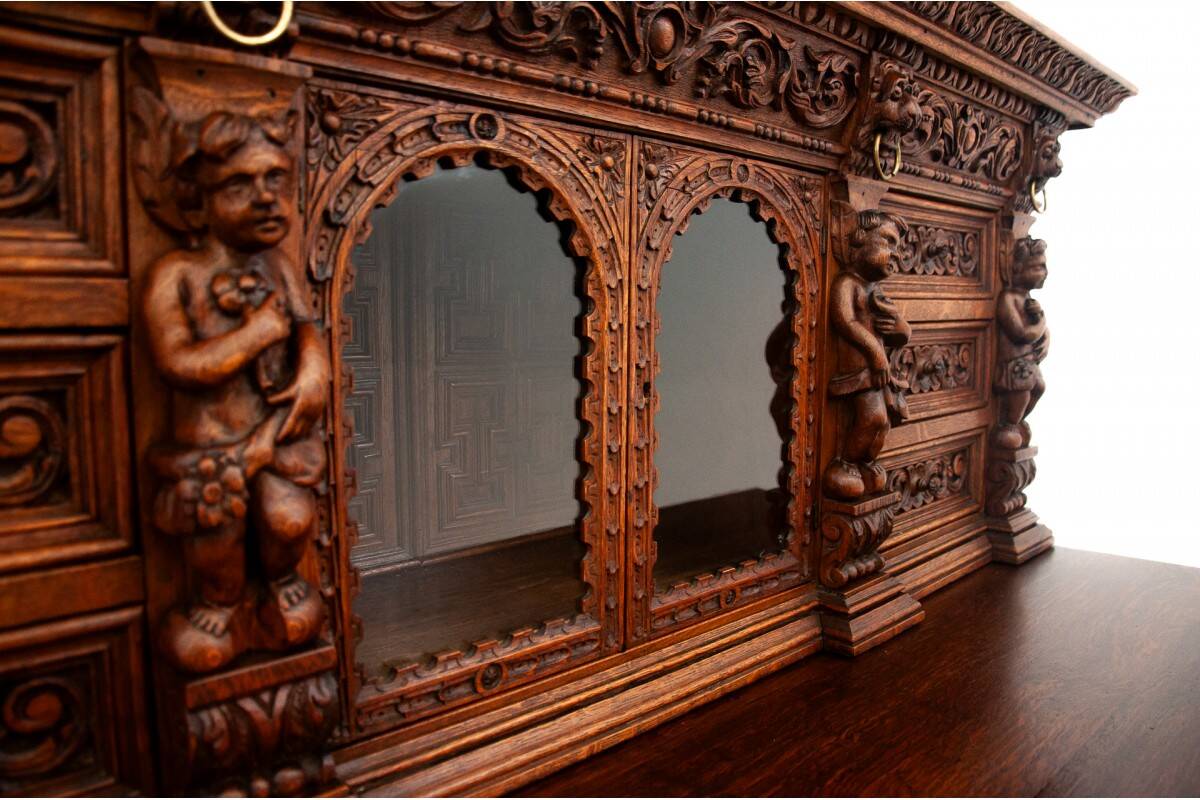 Carved buffet-chest of drawers, France, circa 1860