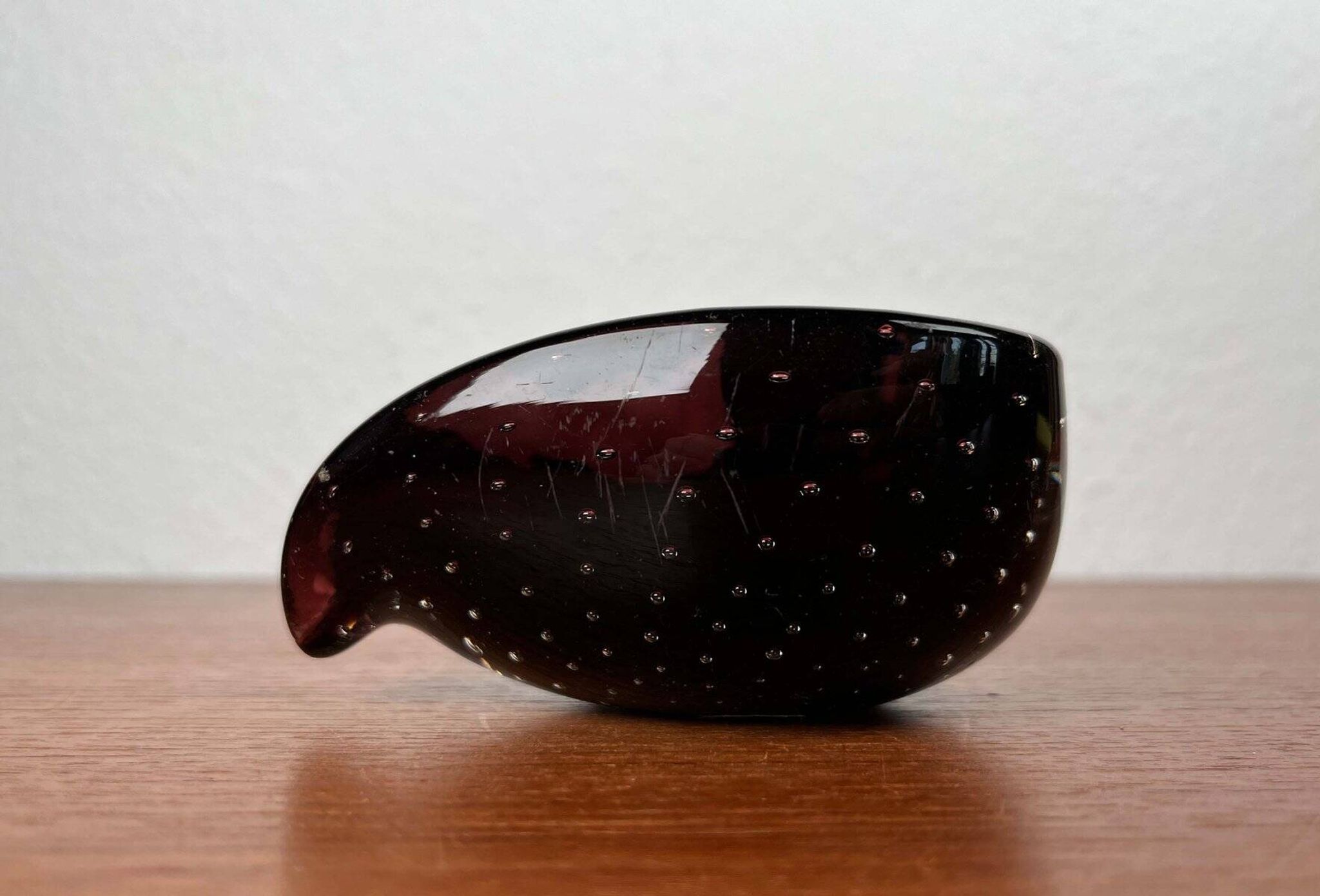 Vintage Italian Bullicante Ashtray in Murano Glass, 1970s