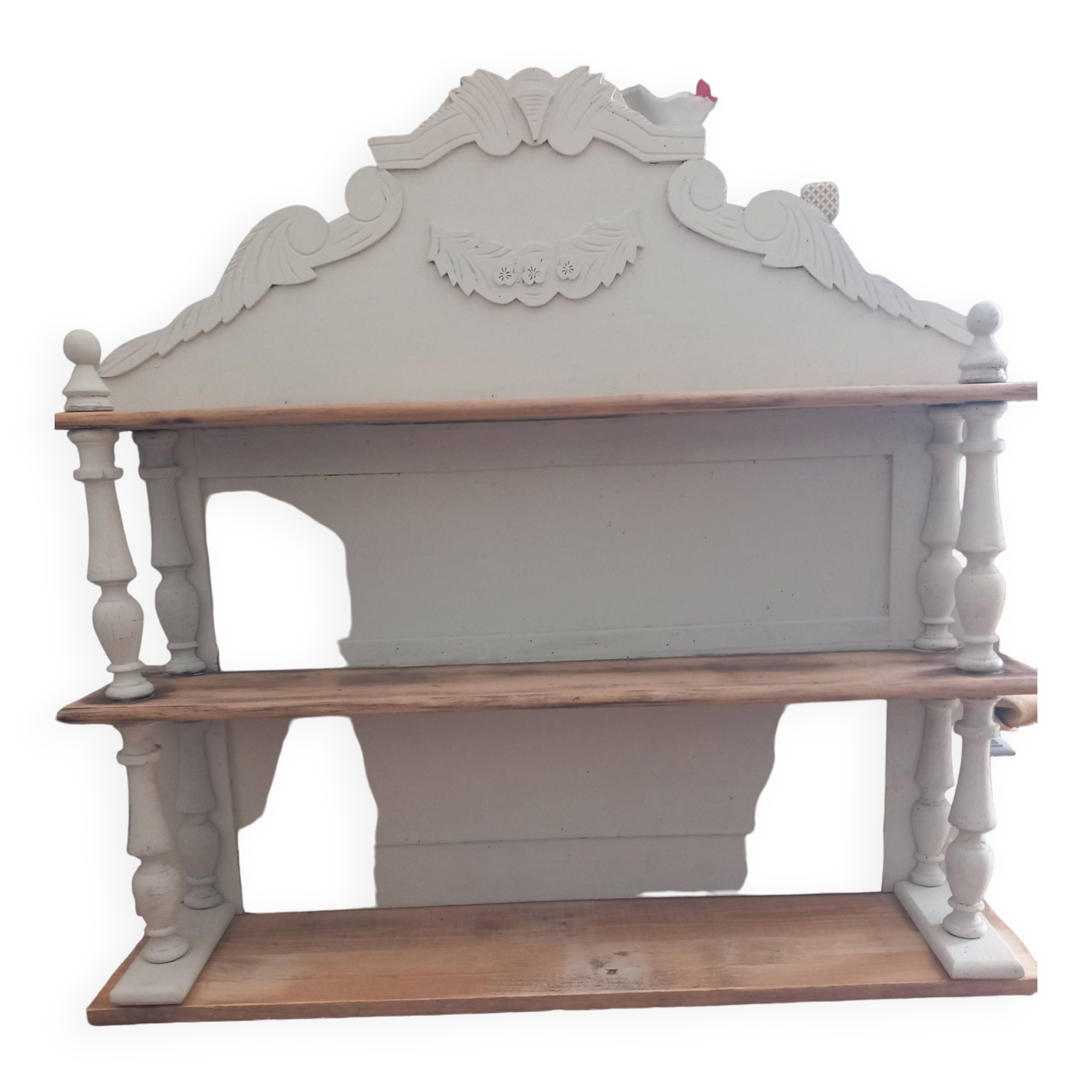 shelf/library/top of saint hubert sideboard/