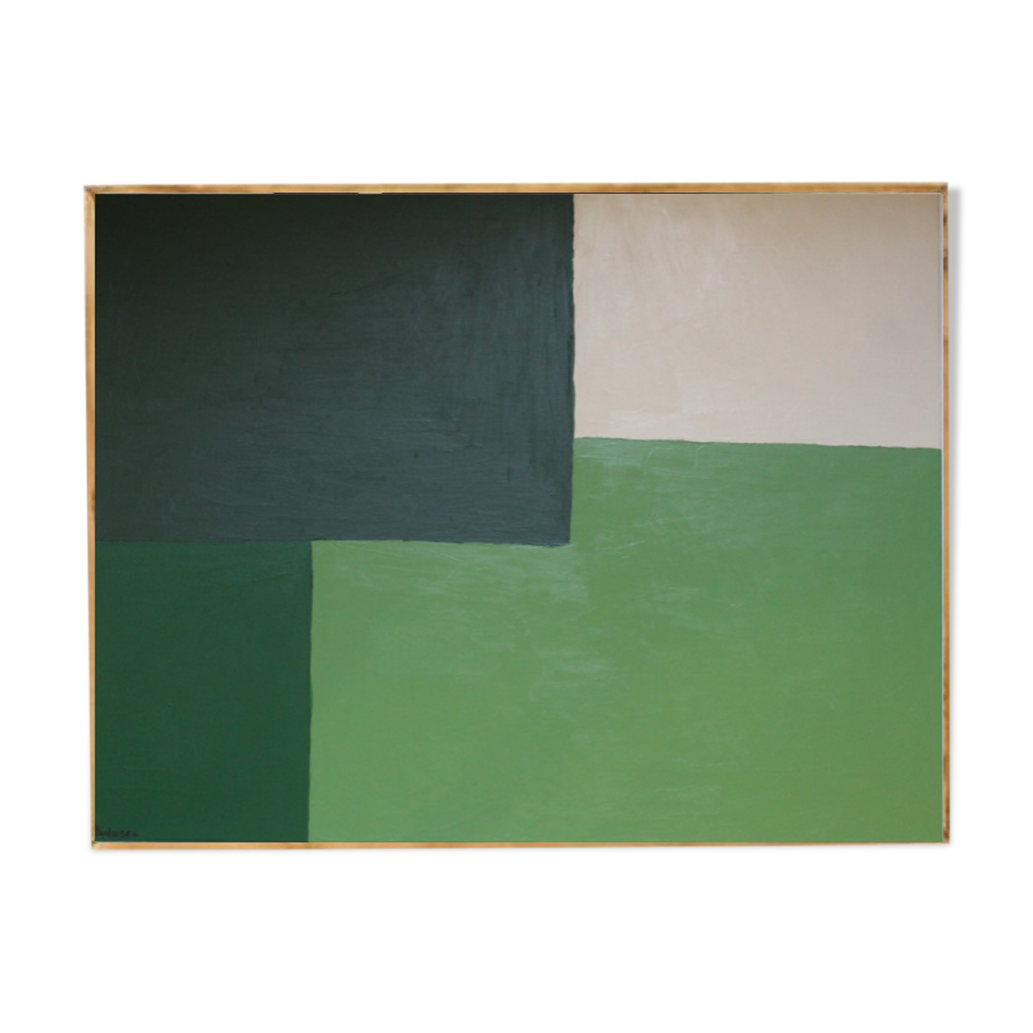 Abstract green "Aesthetic green" 80x65cm