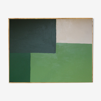 Abstrait vert "Aesthetic green" 80x65cm