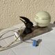 Lampe art déco oiseau vintage