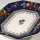 Decorative plate in fine porcelain Wegdwood & Co, 26x19cm, rare, average condition.