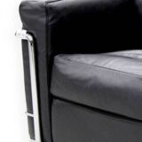 Fauteuil en cuir Lecorbusier LC2
