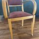 70s armchair chair in Vichy fabric