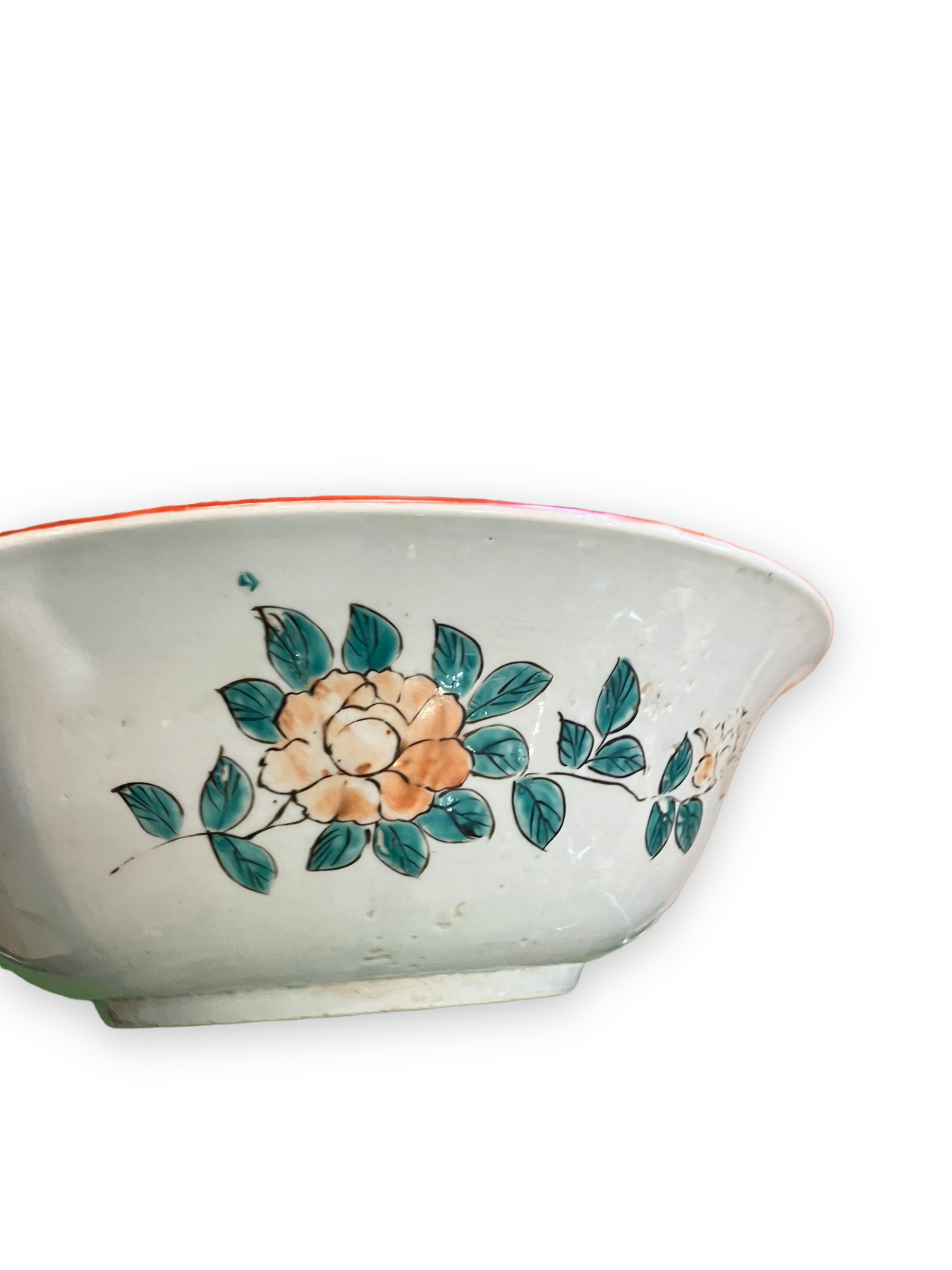 Huge porcelain cup of Imari XIXth Samurai decoration