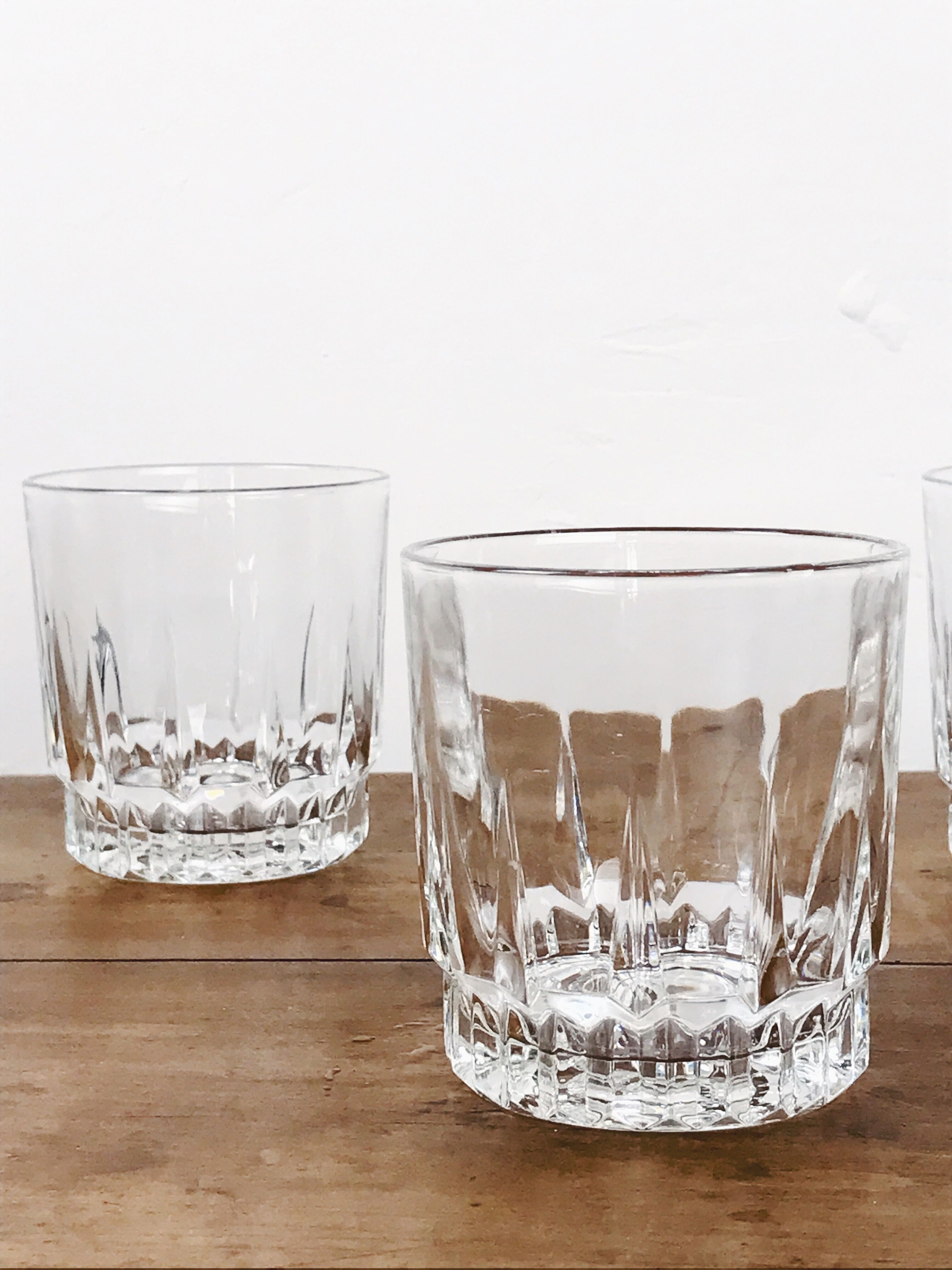 4 art deco style glasses - Arcoroc
