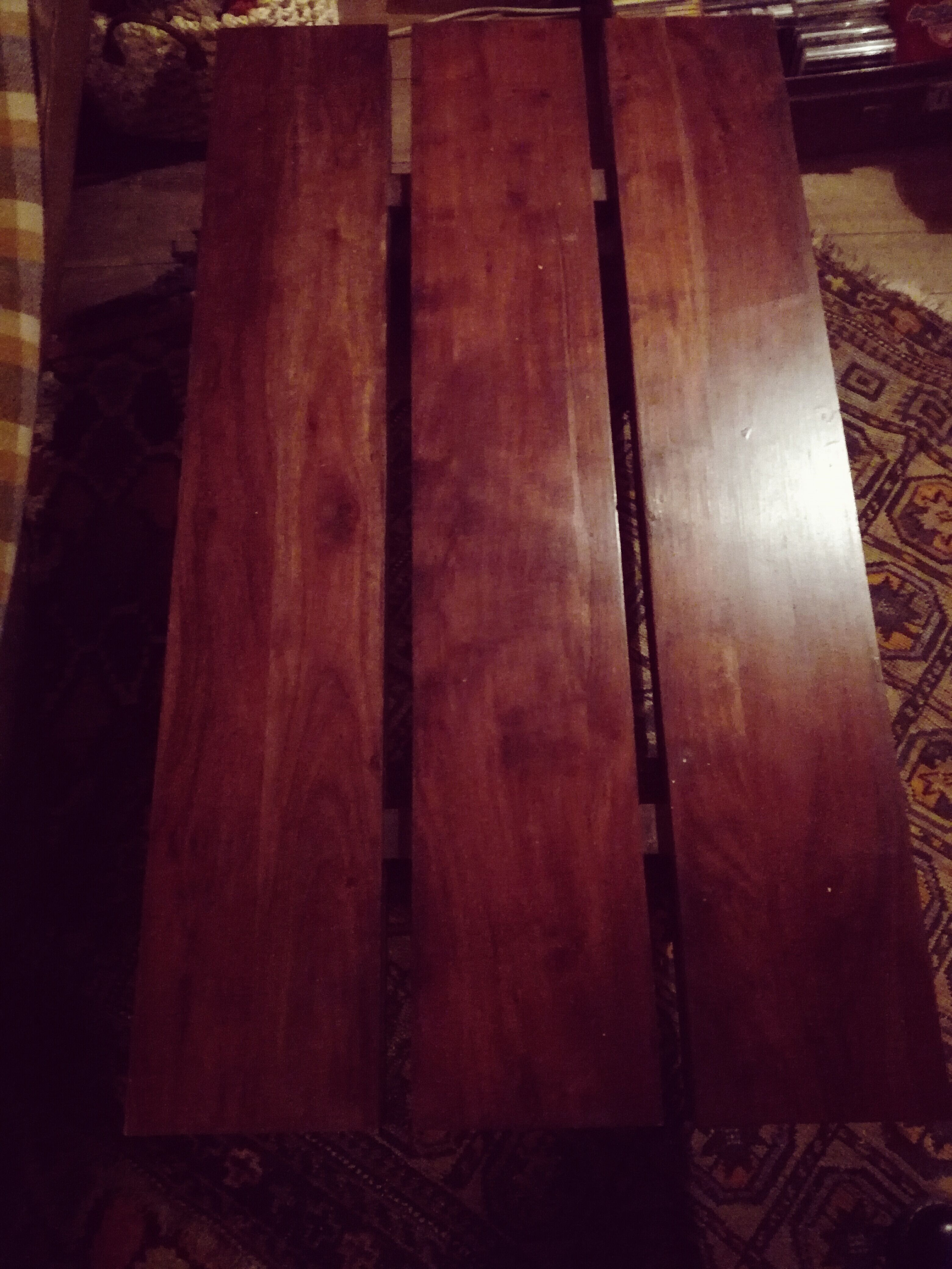 Solid teak coffee bass table