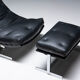Fauteuil aved pouf de Roger de Winter, années 1960, Belqique