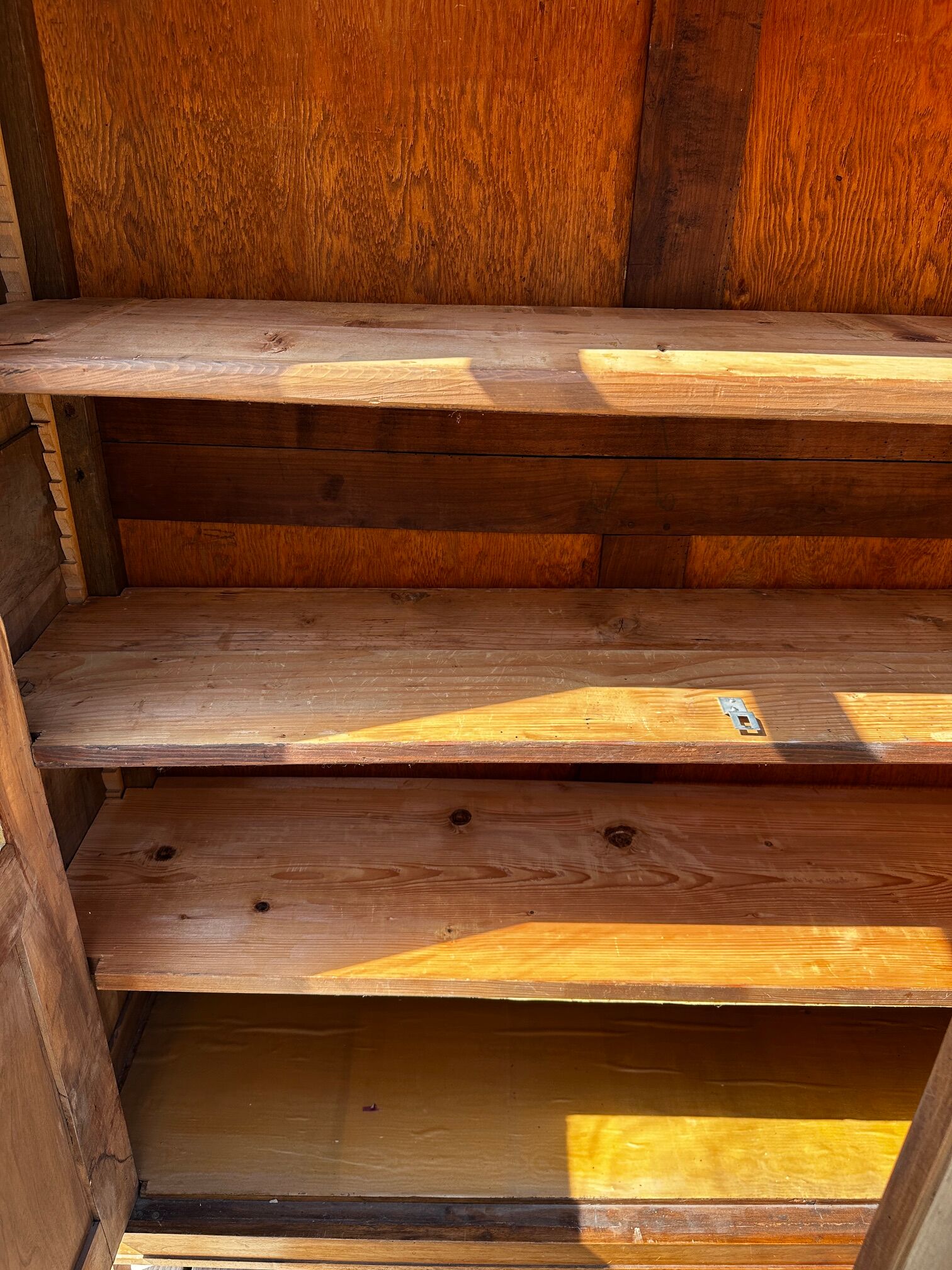 Walnut display cabinet