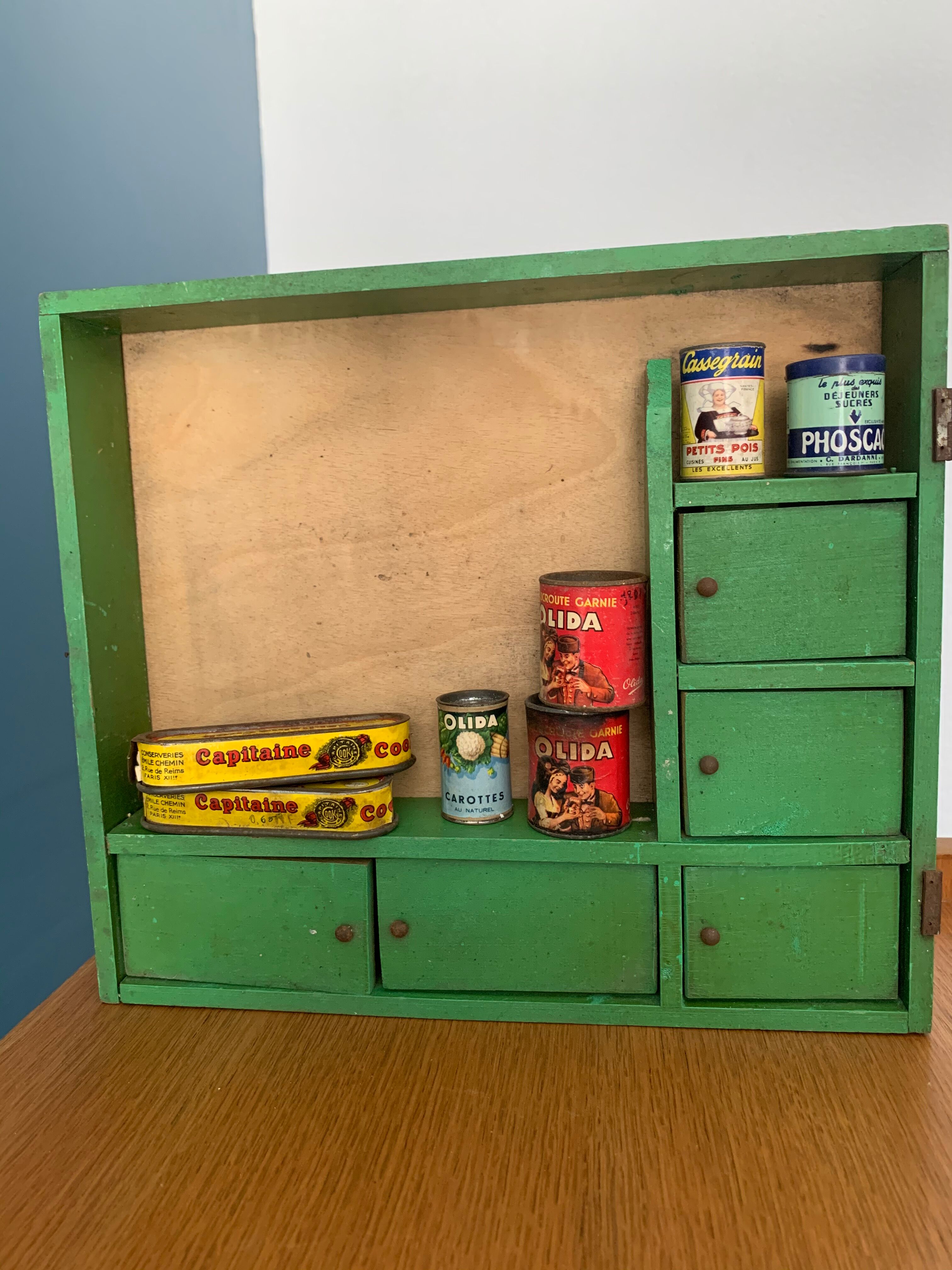Wooden children's toy grocery
