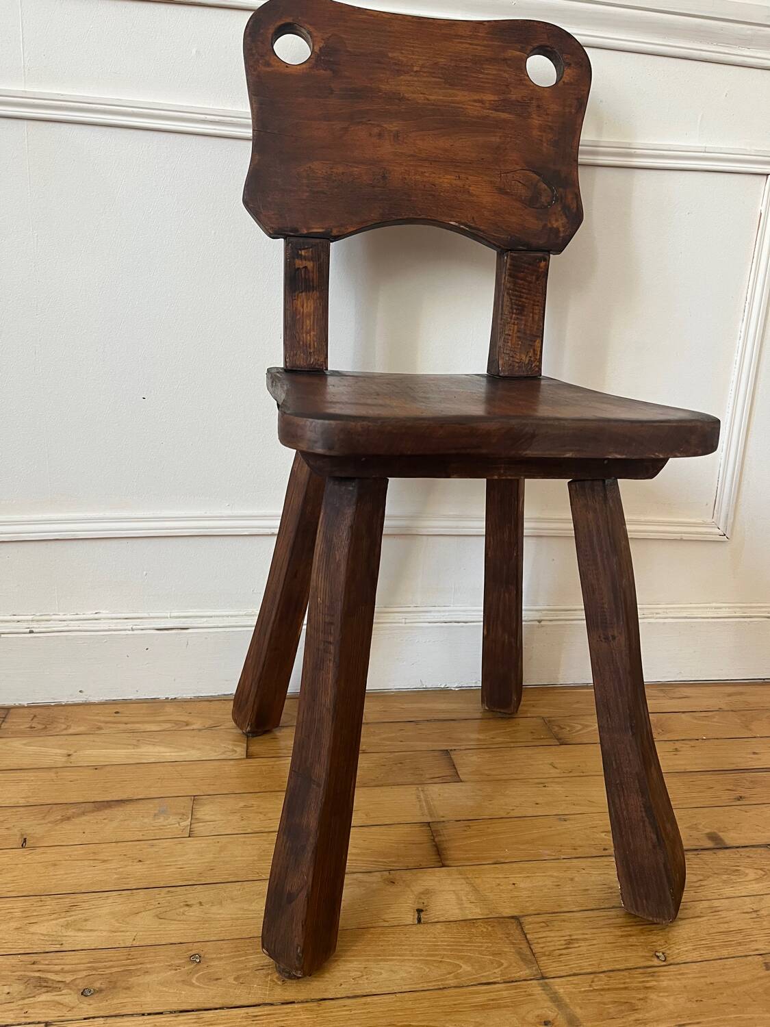 Rustic and brutalist chair