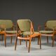 Danish Ella chairs in teak attributed to Arne Vodder for Vamo Sønderborg, 1960s, set of 6