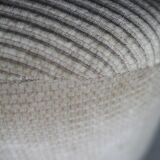 Pair of armchairs "space age". Beige corduroy velvet. France, circa 1970