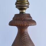 XL turned solid wood lamp base H.45.5 cm