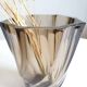 Vintage smoked glass vase