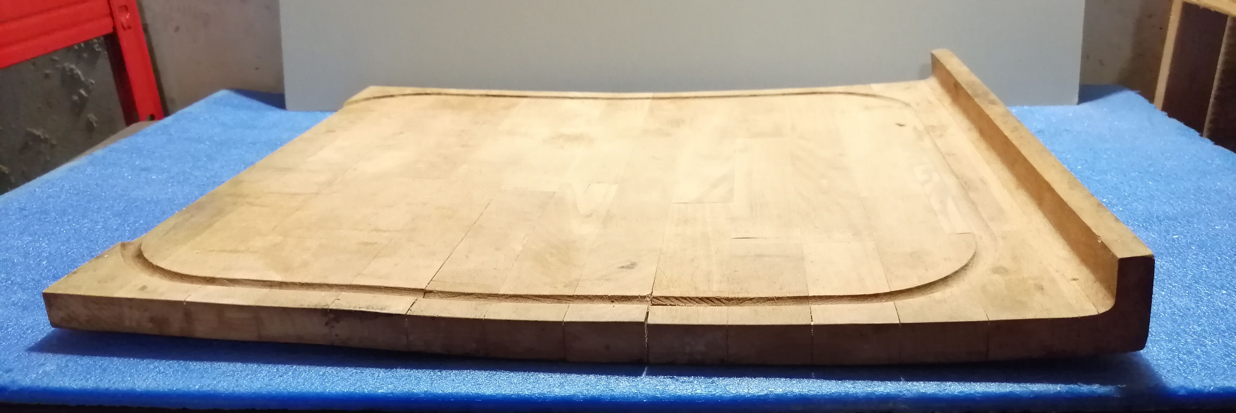 Plank log in marquetry