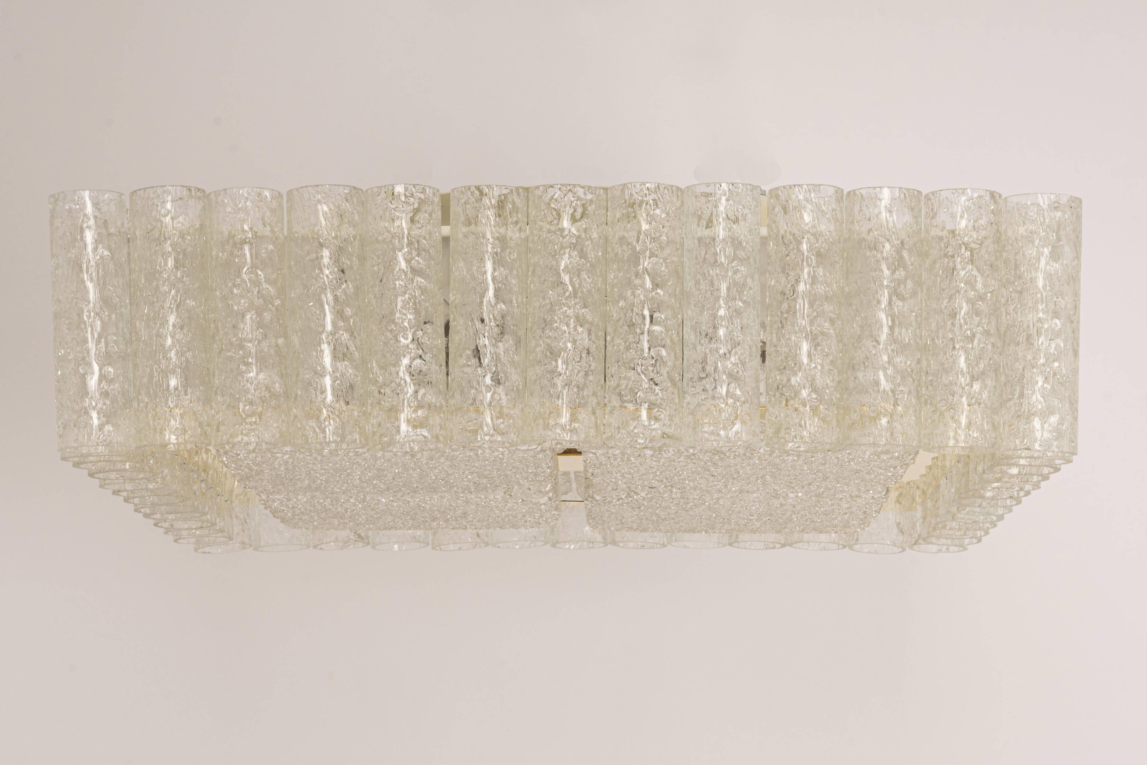 Murano glass ceiling light by Doria, Germany, 1960s.