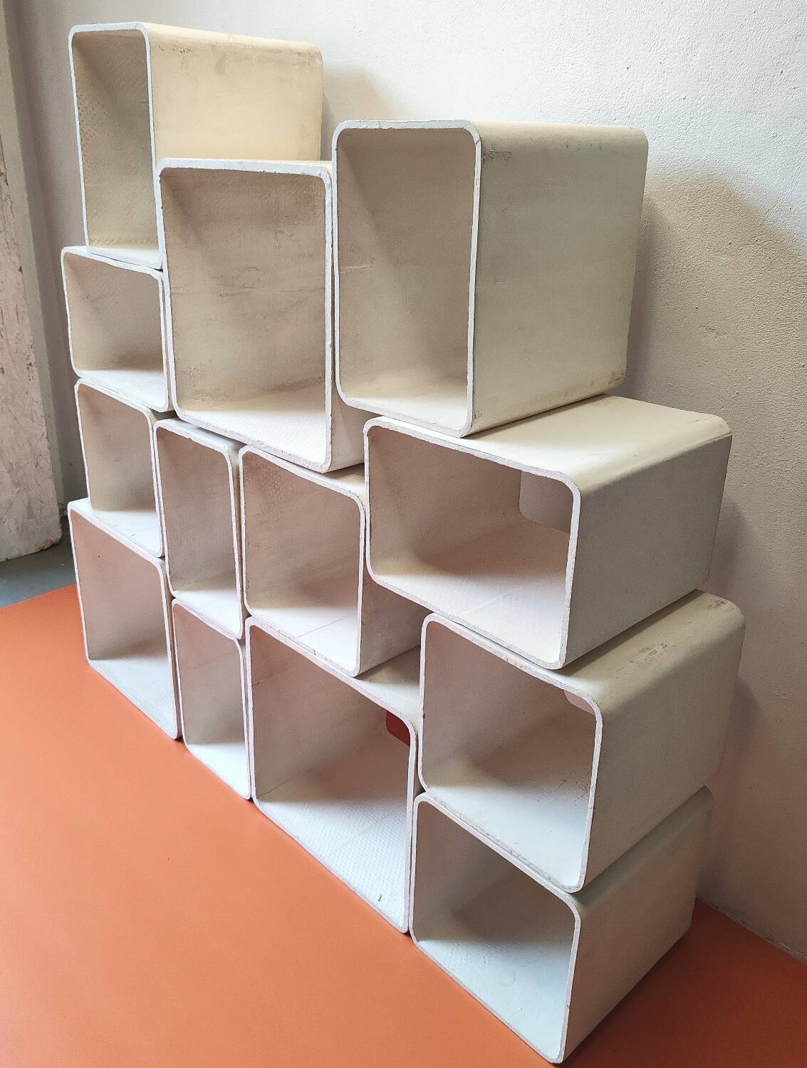 Willy Guhl modular shelving unit design attributed to G.Ifert60s 70s