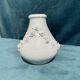 3D white vase with embossed roses