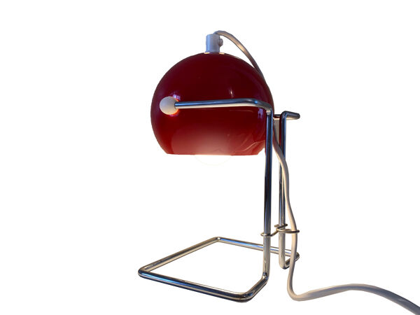 Lampe de table Red E.S Horn des années 1960