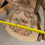 Fauteuil ancien de style Louis XVI