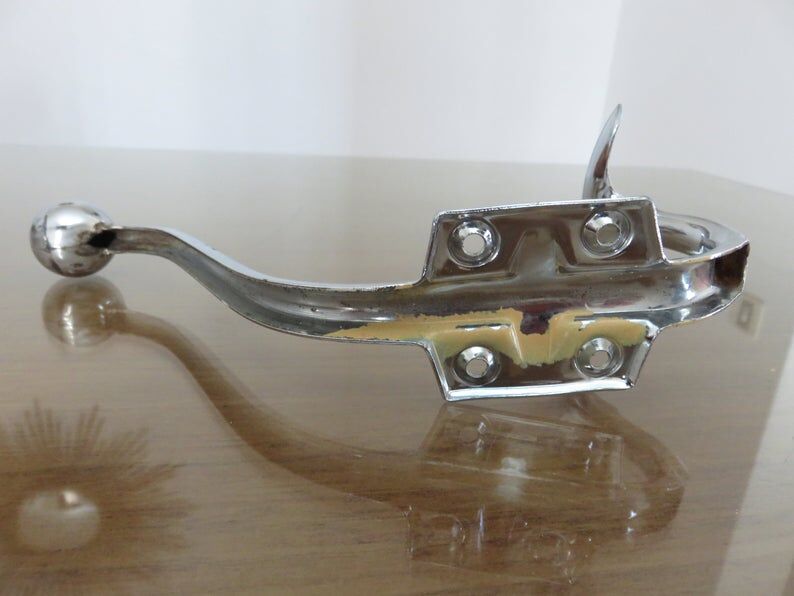 Pair of chrome metal pads 70s